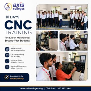 Mechanical Engineering Department Organizes 10-Days CNC Training Program for B.Tech Mechanical Second-Year Students