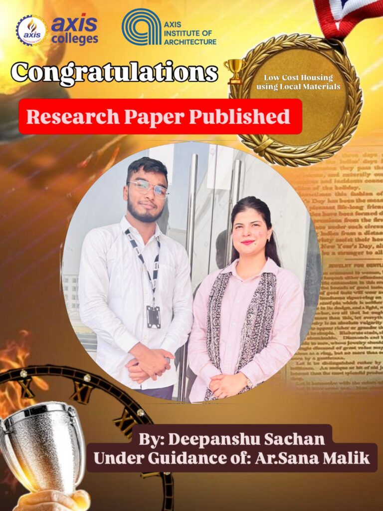 First Year Architecture Student Publishes a Research Paper - Axis ...